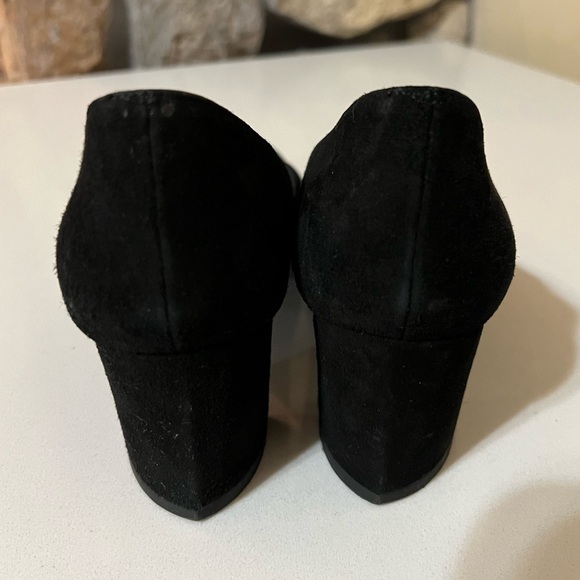 Stuart Weitzman Stepahead Black Suede Pumps Size 7.5 - Picture 8 of 11